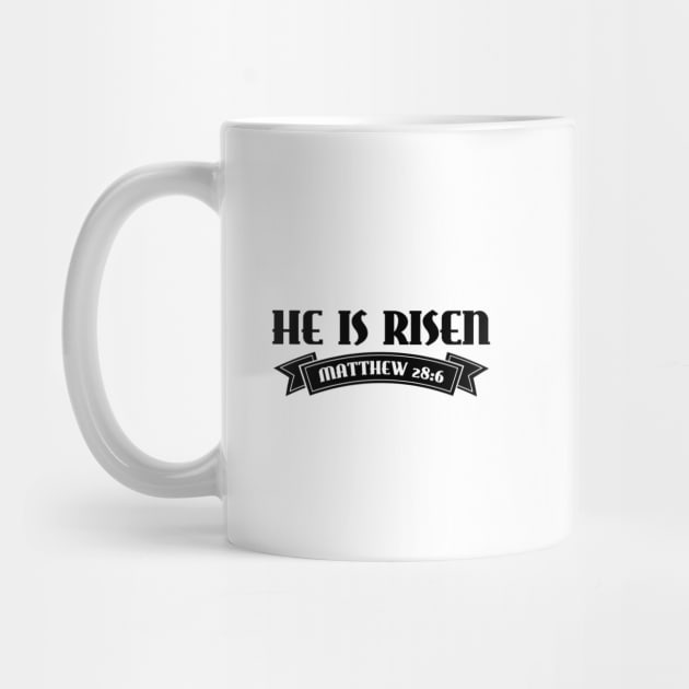 He is Risen Shirt Resurrection Christian Easter by Therapy for Christians